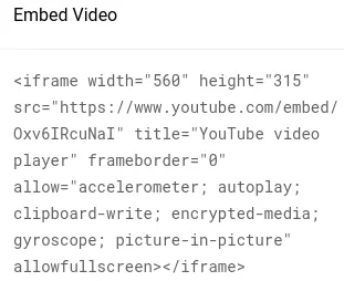 slow youtube embed code