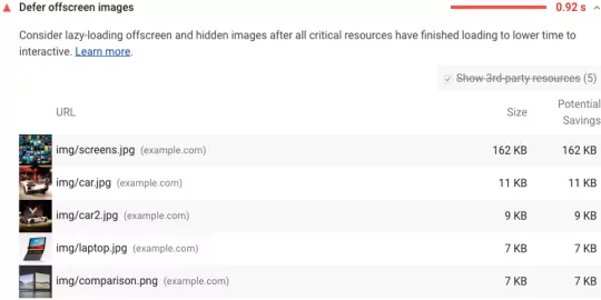 Eliminate render-blocking resources