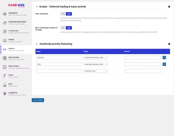Website Core Web Vitals Audit