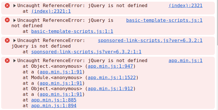 reference error jquery not defined if deferred