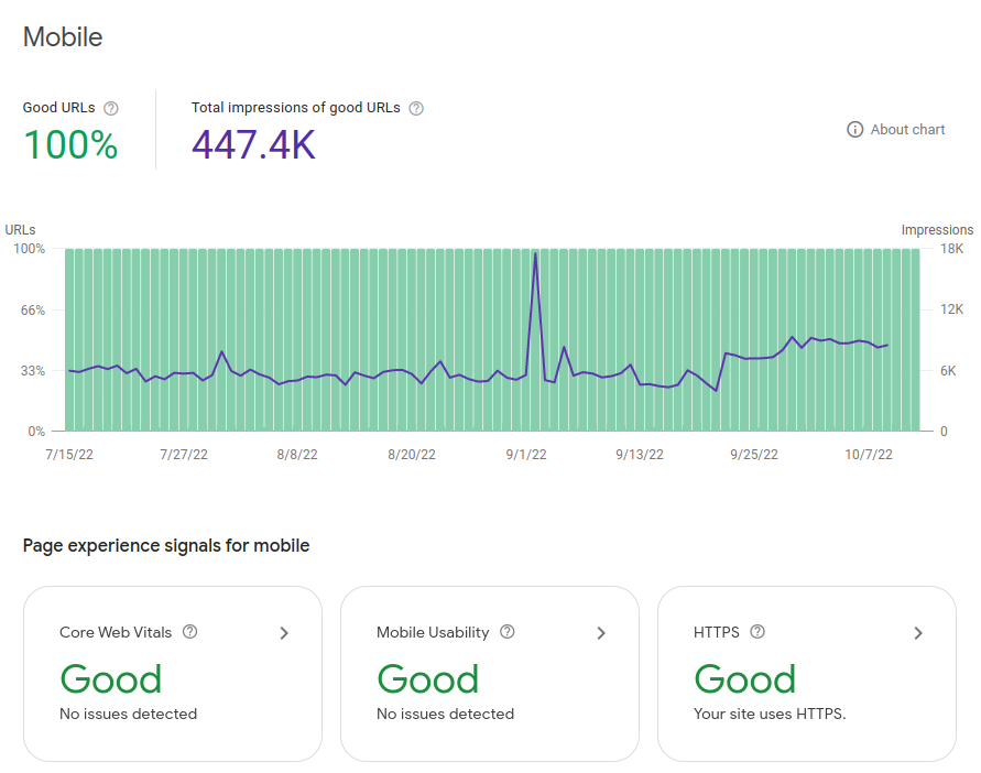 search console page experience